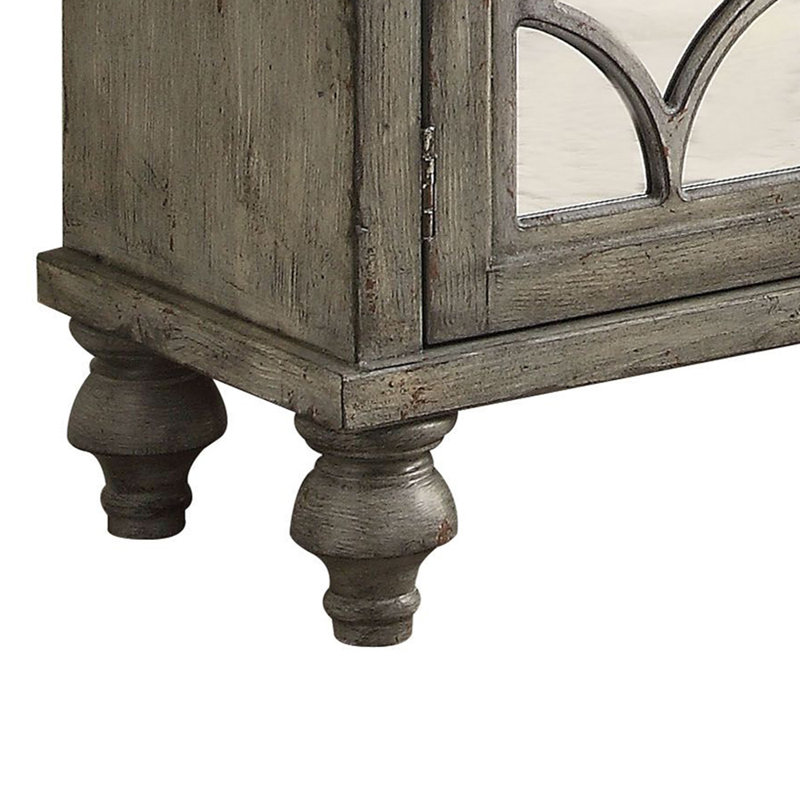 Velika Rectangular Sideboard in Weathered Gray, 37"H x 60"D x 15"D