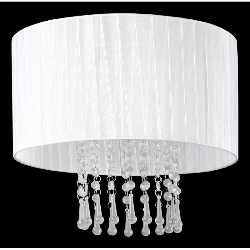 Mila Flush Mount, White