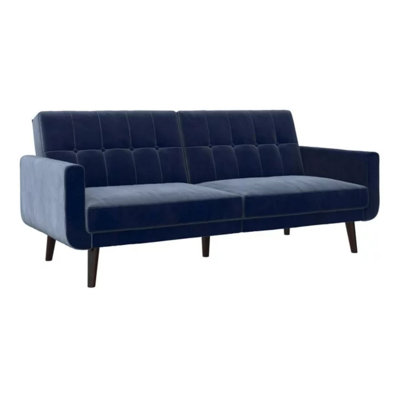 Lindford 78.5" Wide Velvet Convertible Sofa