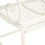 Banc de jardin Sunnydaze - blanc-59775713