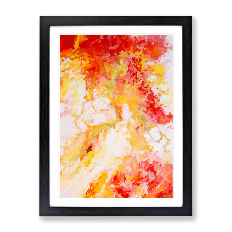 XV1022-2575X Light Explosion Abstract - Single Picture Frame Painting, 64cm H x 46cm W x 2cm D, Black