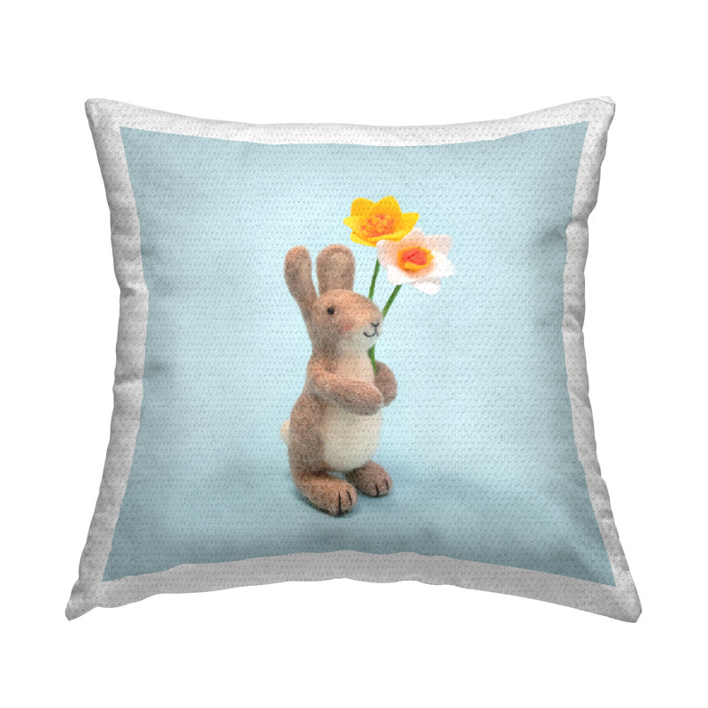 Housse et insert de coussin décoratif en polyester pour l'intérieur / extérieur Lemon & Sugar