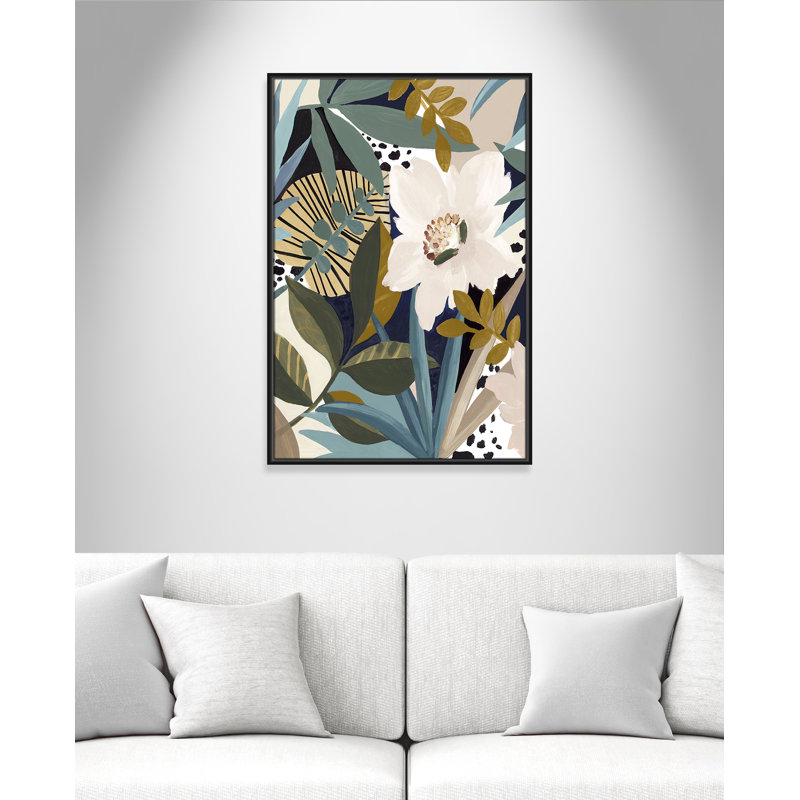 Floral Symphony I Print by Eva Watts, Black, 37.5" H x 25.5" W