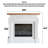 French retro electric fireplace with simulated flames