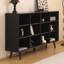Bibliothèque légère de luxe noire tendance