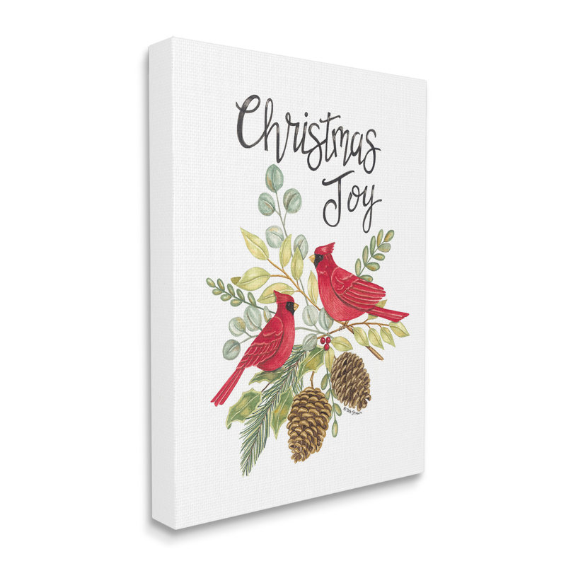 « Les Cardinals de la joie de Noël » par Deb Strain, H 30 po x l 24 po