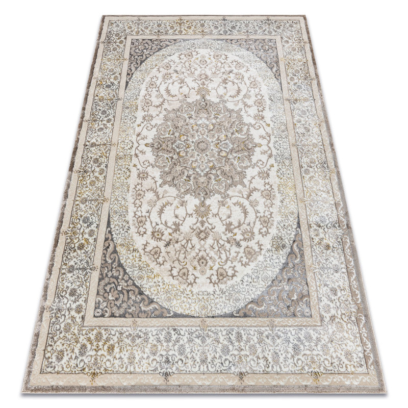 Machine Woven Beige/Cream Rug, Rectangle 140 x 190cm