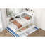 Twin Size Daybed With Two Storage Drawers, Storage Cabinets And USB Ports, White