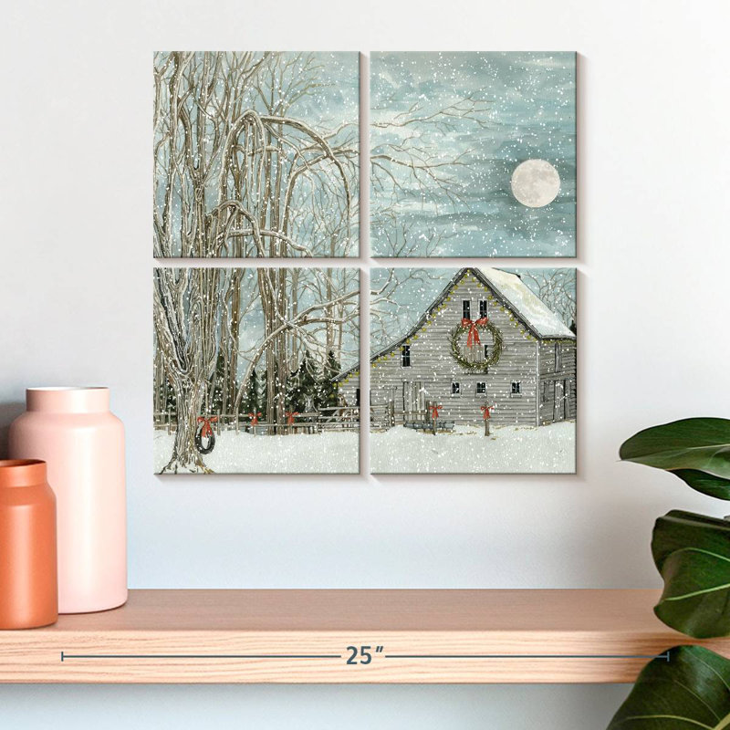 Christmas Eve Moon, 18" H x 18" W