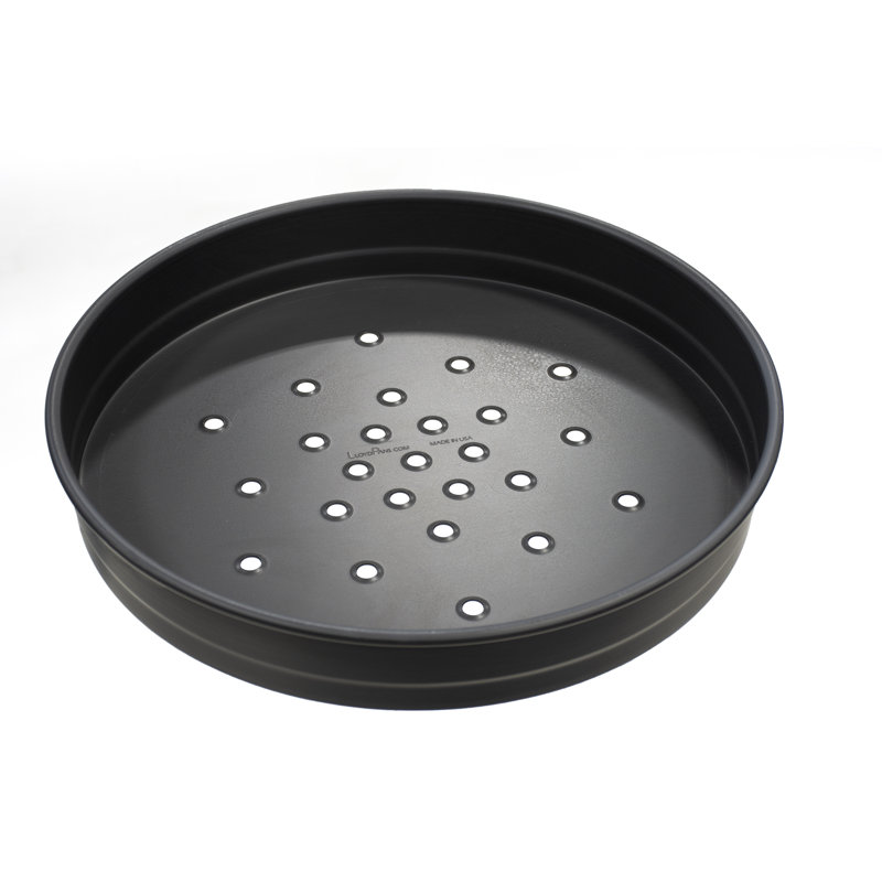 LloydPans Kitchenware Perforated Deep Dish Pizza Pan 14 Inch - PSTK