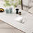 4 - Person White Rectangular Solid Wood Sintered Stone Tabletop Dining Table Set-2048655306
