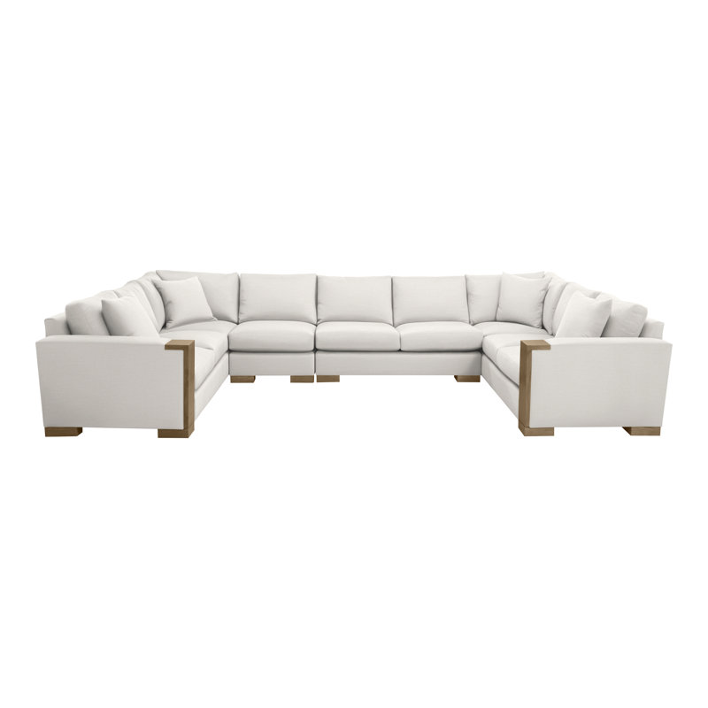 Abingdon By Michael Weiss Upholstered Sectional Symmetrical, Nadia Parchment, Hampton