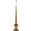Luminaire suspendu en métal Hopper, or antique