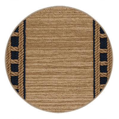  Tapis nautique lavable à bordures à nœuds