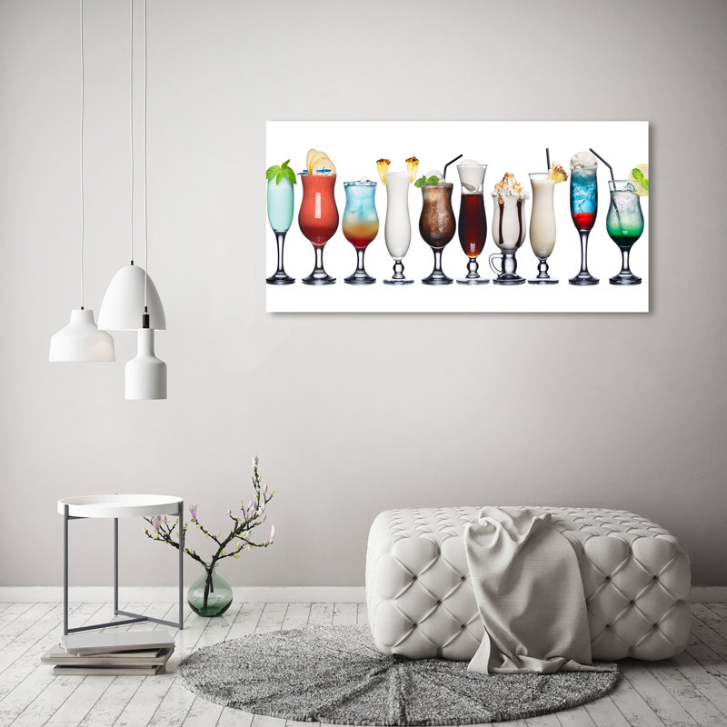 A Set of Drinks 1 Piece Wrapped Canvas Wall Art