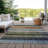 Machine Washable Indoor/Outdoor Xhevrie Blue Rug-41380323
