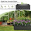 Lit de jardin surélevé en métal galvanisé 6 pi x 3,5 pi Lalena-915101033