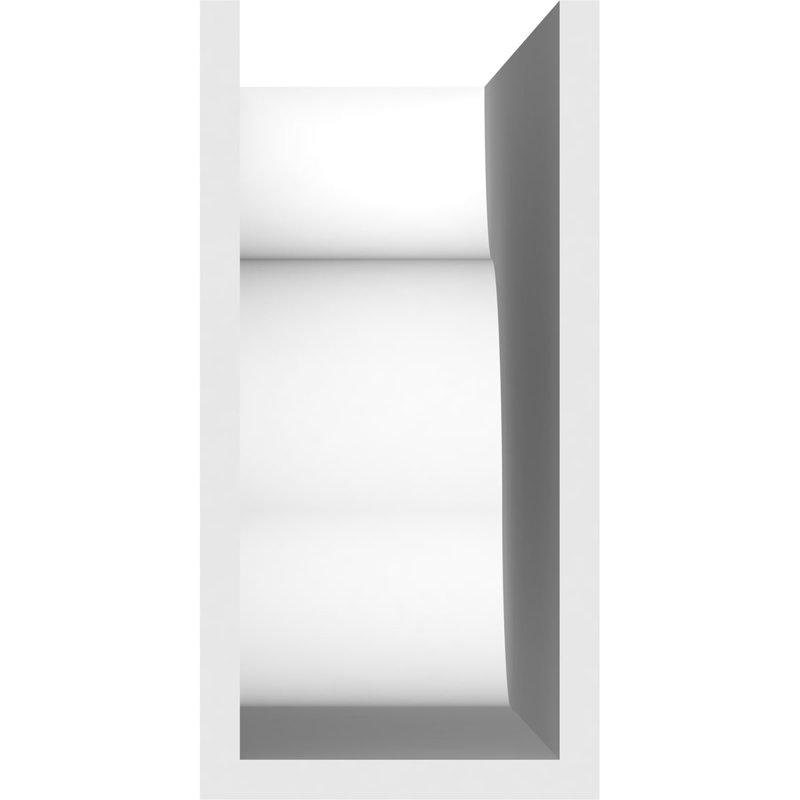 Queue de chevron standard en PVC de qualité architecturale Carmel, H 10 po x l 5 po x P 24 po