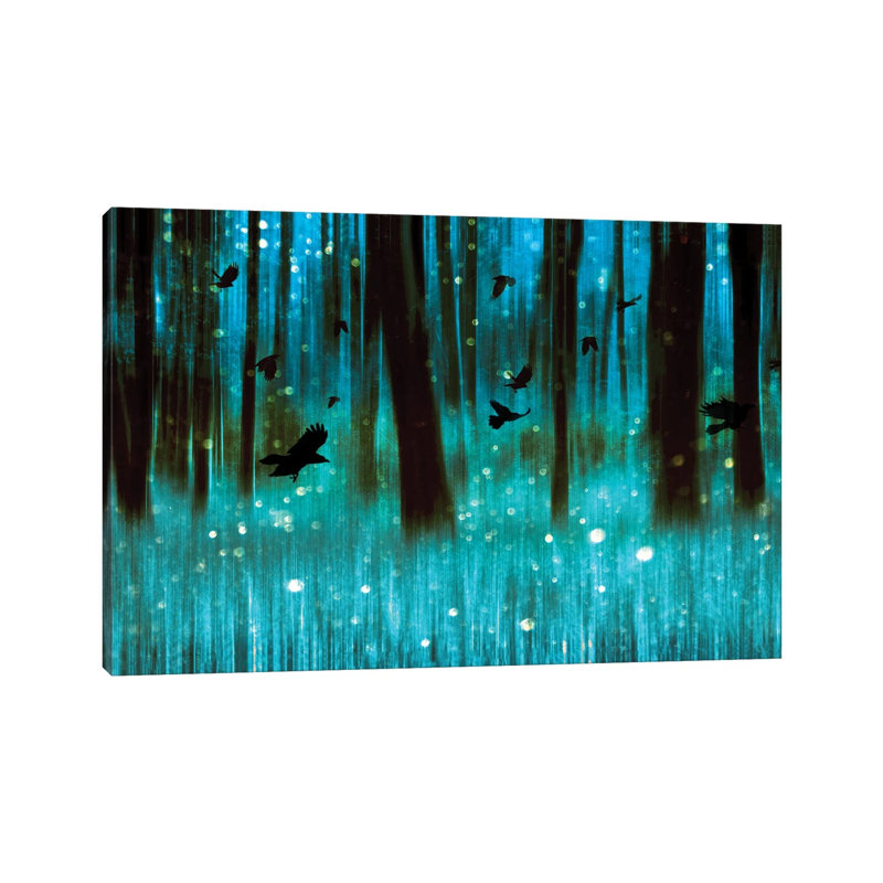 Night Flight Panoramic by Ros Berryman - Painting on Canvas, 152.5 cm H x 101.5 cm W x 3.175 cm D, Wrapped Canvas