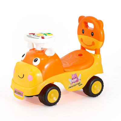 Ride On Toddler Push Car, Push Car For Toddler 19 To 36 Months, Kids Ride On Toy With Horn & Music, 48.5 Lbs Load Capacity, Under-Seat Storage, Foot-To-Floor Walker For Toddlers  s