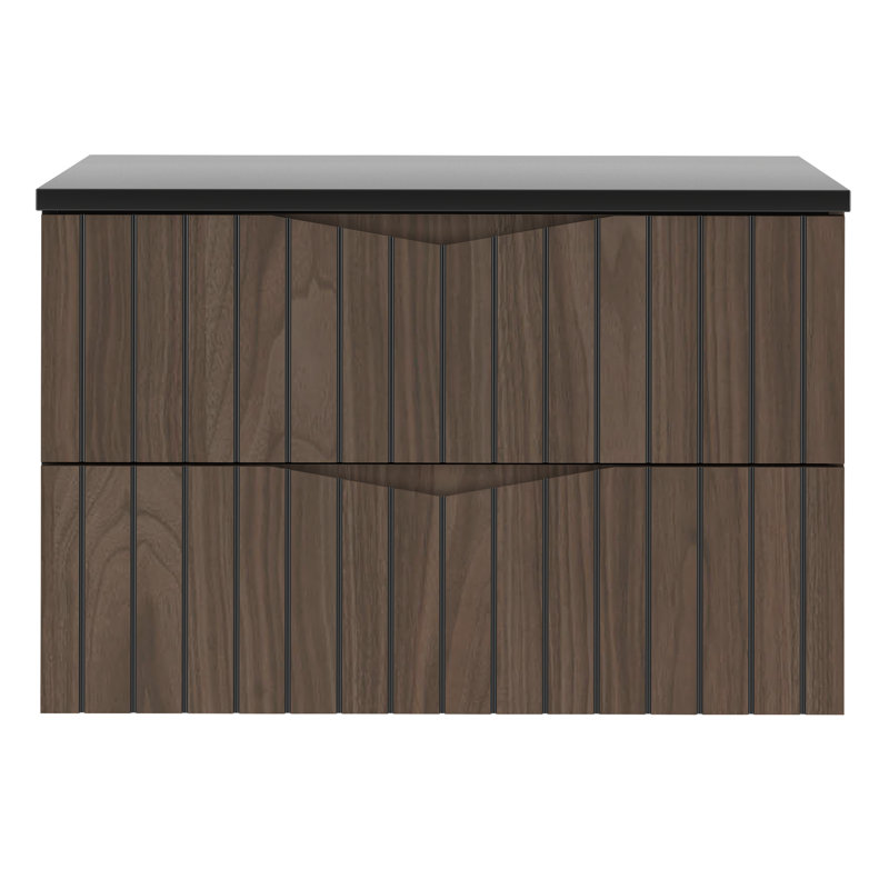 Amott Wall Mounted Required Bathroom Storage Furniture Set