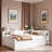 Wood Daybed With Storage Drawers, Side Shelves, Desk And Trundle-1891111440-1891111441
