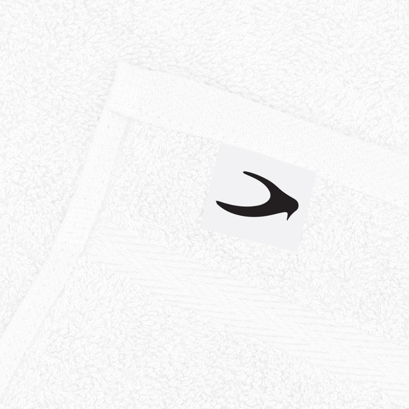 Cotton 12 Piece Guest Towel Same-Size Bale, White