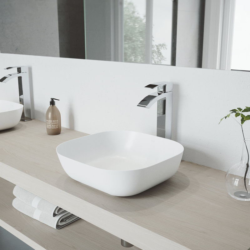 Robinet de lavabo vasque à poignée simple H 12 po Duris, Chrome