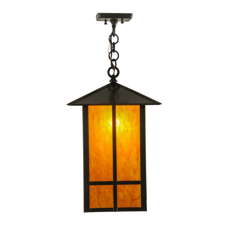 Luminaire suspendu rectangulaire 1 lumières lanterne