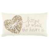 11" X 21" Home is Where the Heart Is Throw Pillow