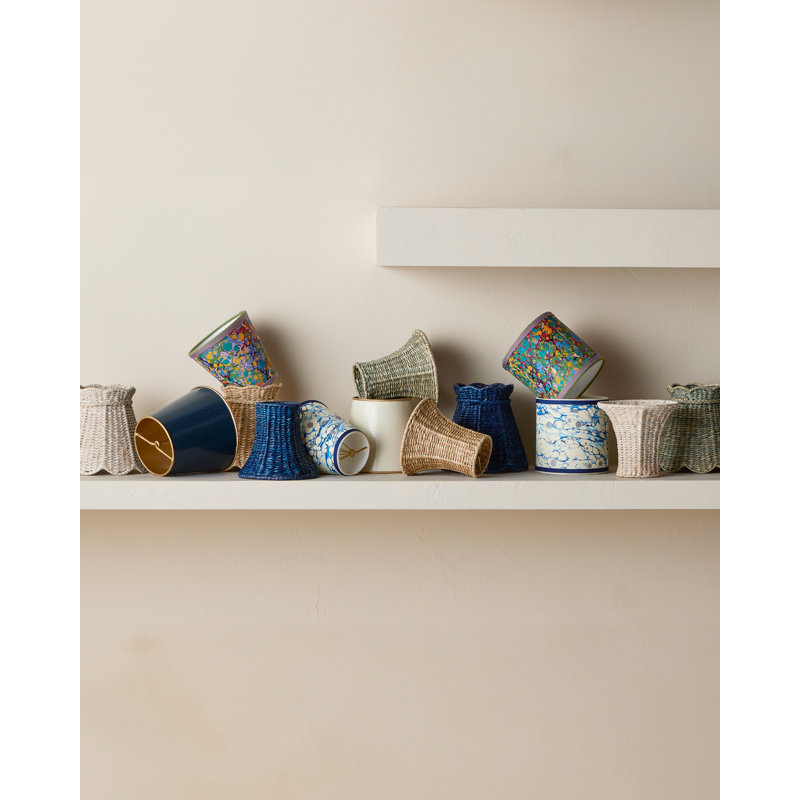 Annabelle Tapered Chandelier Shade, Whitewash