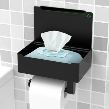 BLOOM FURNITURE INC. Paper Towel Holder With Adhesive Under Cabinet Mou  Wall Mount Toilet Paper Holder