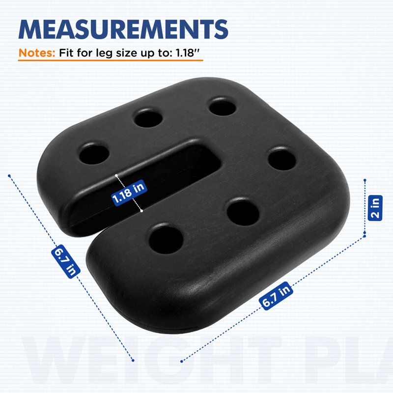 COOS BAY Black Plastic Weight