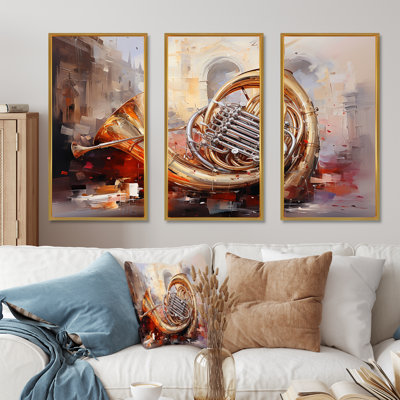 Tubas Embrace Grand A Broad Golden Arc II - musique, art mural