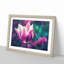 Purple Tulip Flower - Framed Print-56758331-56758332