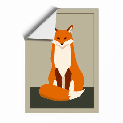 Gentle Fox Modern - Framed Print