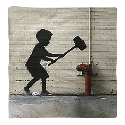 Banksy Graffiti No Pattern Square Napkin