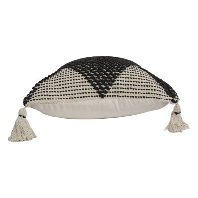 Abstract Wool Blend Throw Pillow