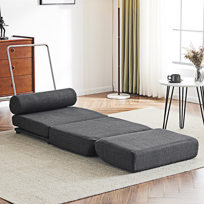 Canapé-lit moderne pliable, Gris foncé