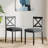 Gracie Oaks Cross Back Upholstered Dining Chair-1505396106