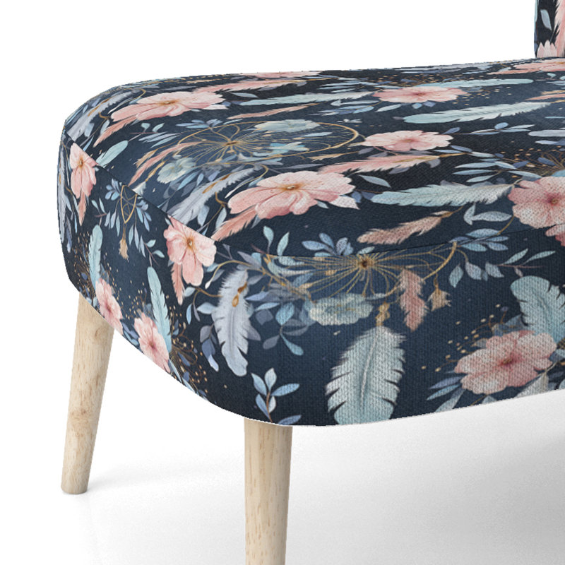 Chaise d'appoint rembourrée Ethereal Dreamcatchers Boho