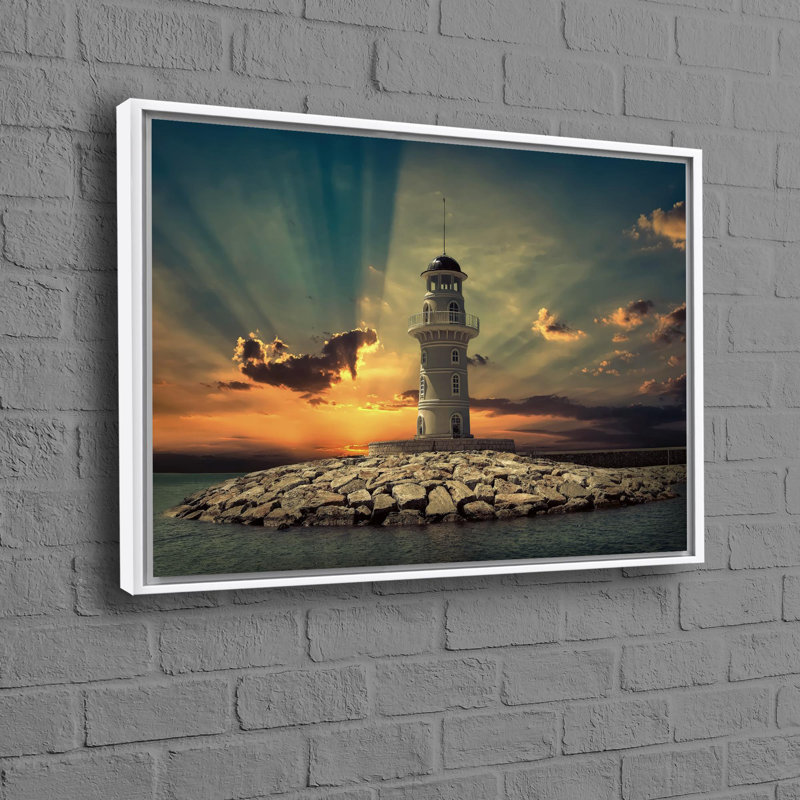 Print on Canvas, 60 cm H x 90 cm W, White Floater Framed