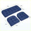 Ensemble de 3 coussins de chaise d'extérieur en osier - 4 pouces de coussins de patio imperméables, épais, antidérapants et capitonnés-2106390349