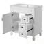 Meuble-lavabo avec lavabo en cÃ©ramique, 2 tiroirs et une tablette rÃ©glable-509544353