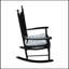 Grande chaise Adirondack berçante en bois massif Carkin