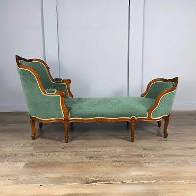 Living Room Retro Wooden Indoor Chaise Lounges