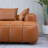 Drua 2-Piece L-Shaped Leather Sectional Sofa