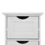 Armoire de rangement pour salle de bain, armoire autoportante avec tiroirs