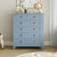 Commode 6 tiroirs Coastal Blue