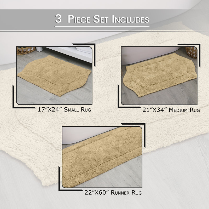 Morissette bathroom rug, Cotton Linen